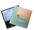 Gengahr Red Sun Titans and Sanctuary LP vinyl bundle — two record sleeves